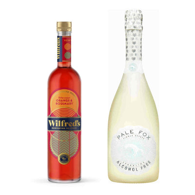 Bottle of Wilfred's and Pale Fox Alcohol free