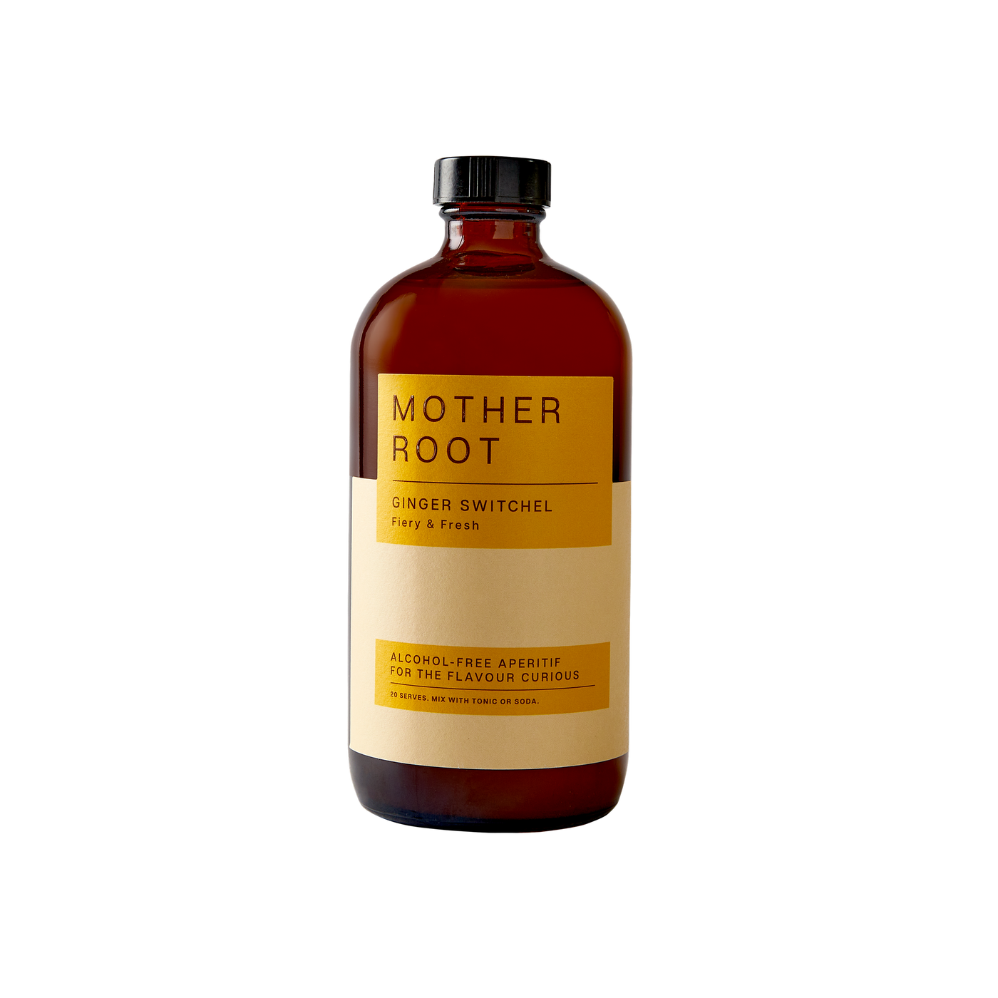 Mother Root Alcohol Free Aperitif bottle, front view