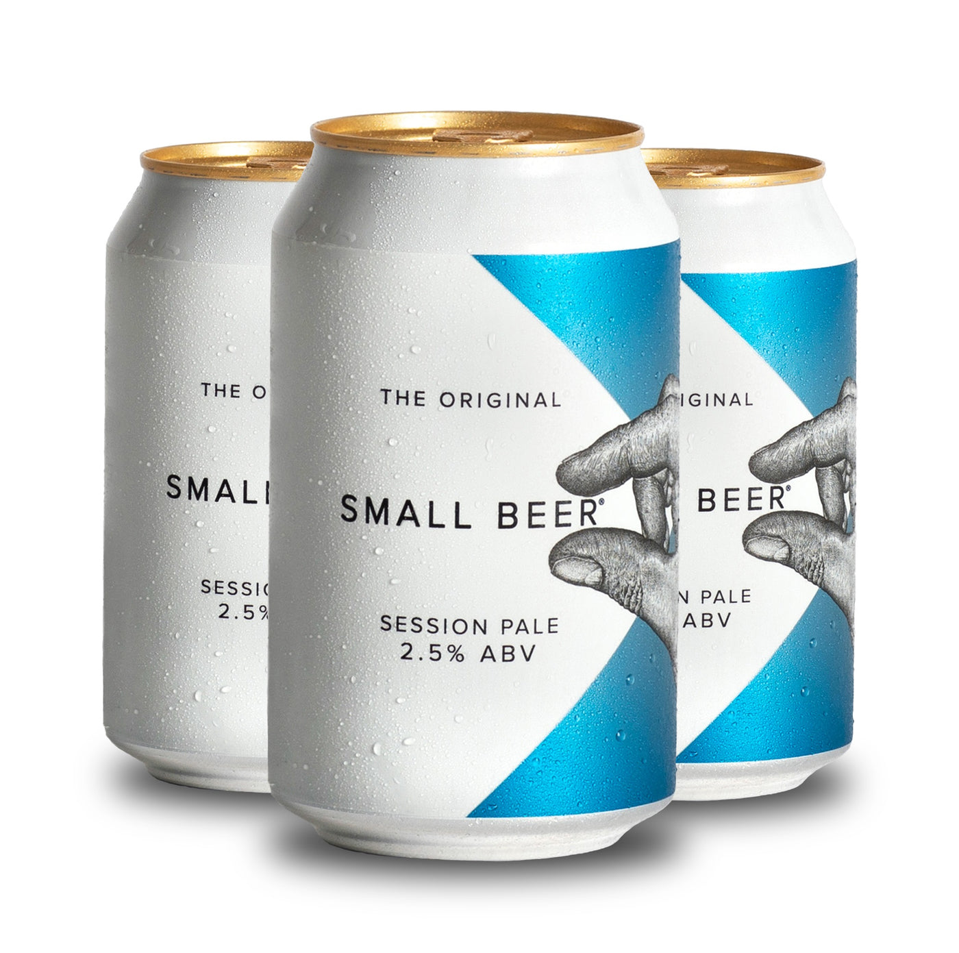 The Original Small Beer Low Alcohol Session Pale 2.5% ABV can, front view