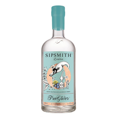 Sipsmith FreeGlider Non Alcoholic Spirit bottle, front view
