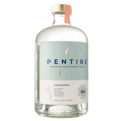 Pentire Seaward Botanical Non Alcoholic Spirit bottle, front view
